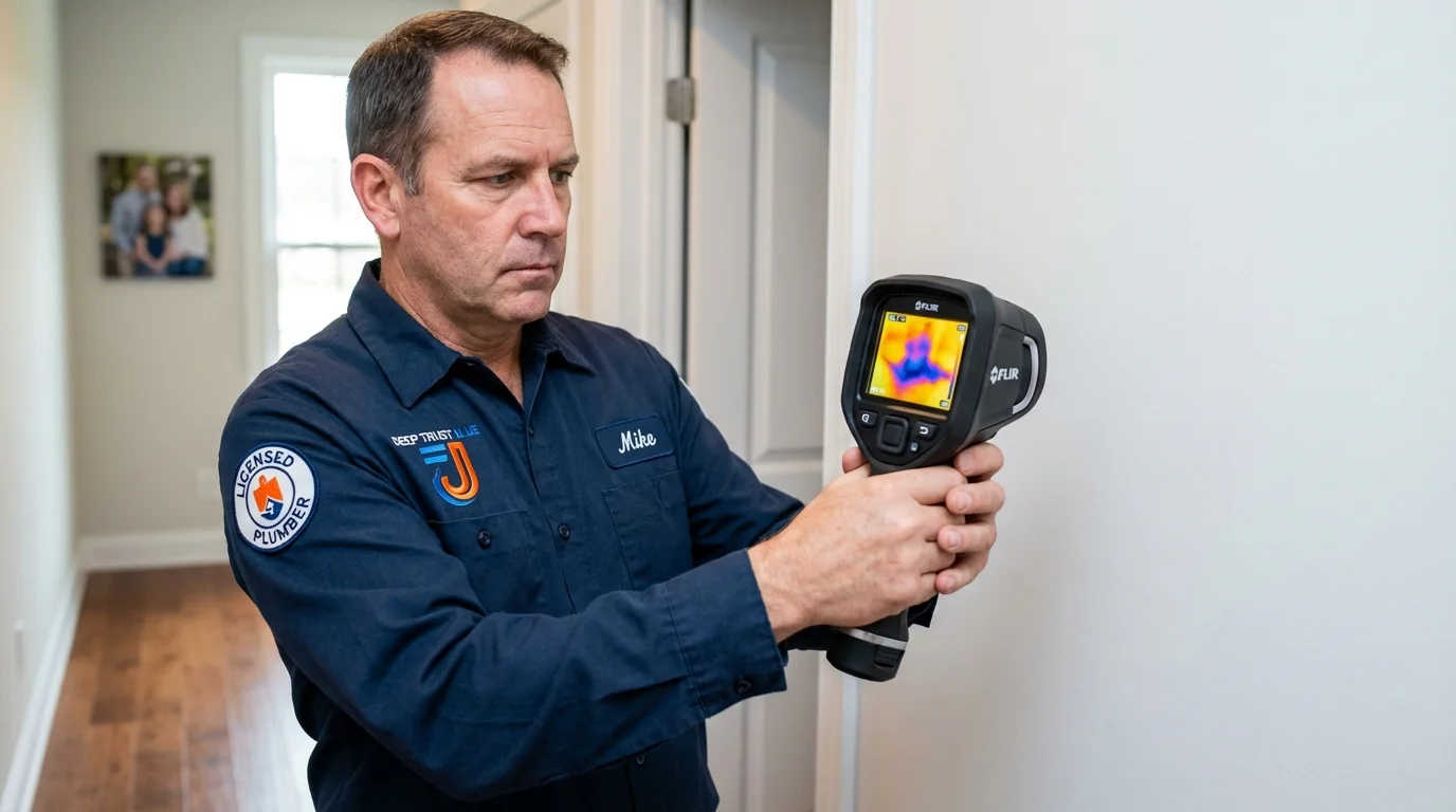 Thermal imaging leak detection by Johns Plumbing LLC in Unicoi